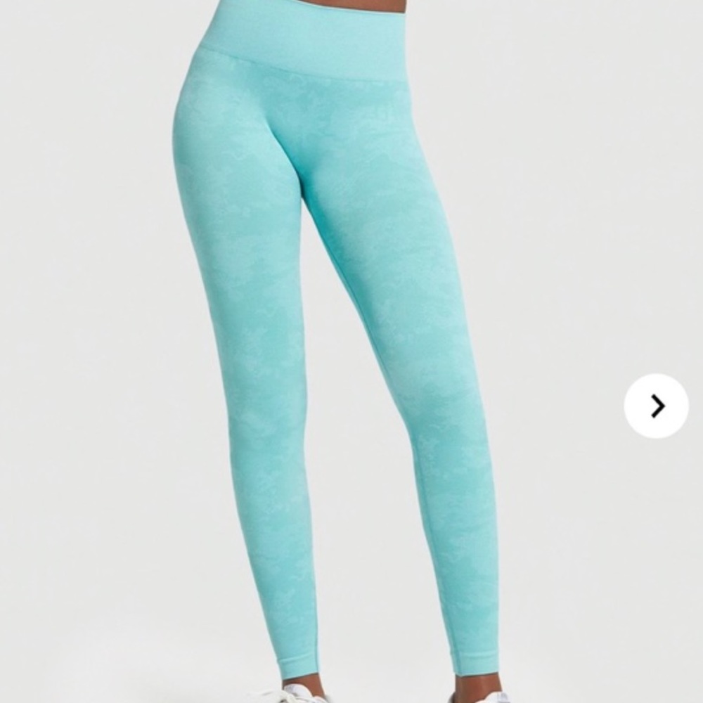 Gymshark Adapt Camo Seamless Leggings - Light Green S